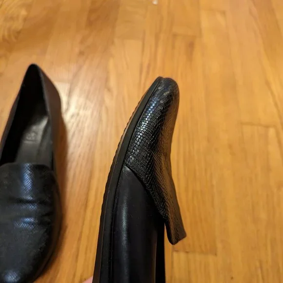 Ecco Touch Flats. Blue-black Snakeskin uppers. Women Size 41 (US 9.5) - Picture 7 of 9